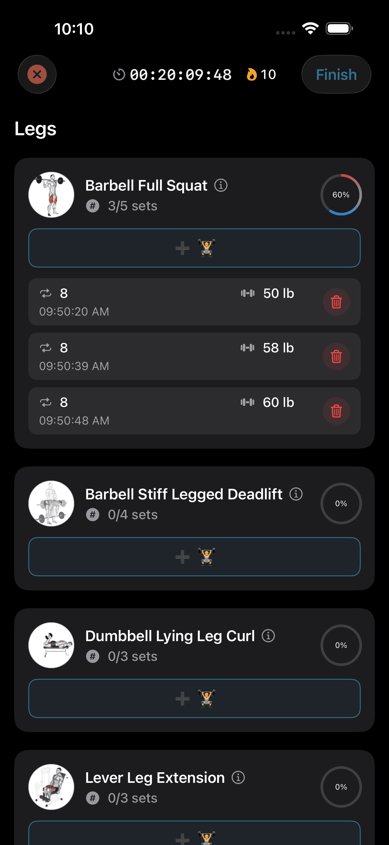 Ellim App - Track Workout